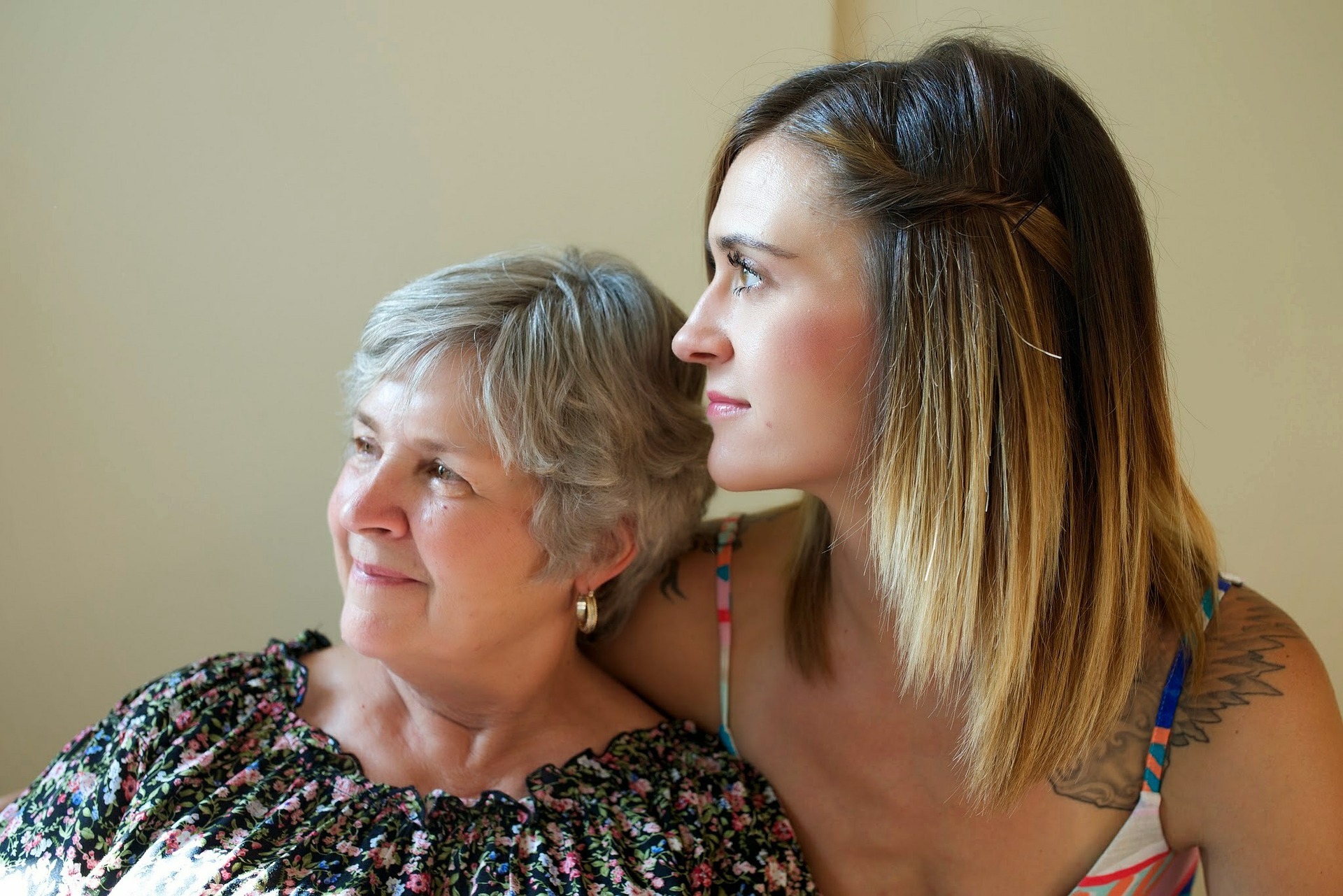 mother and daughter