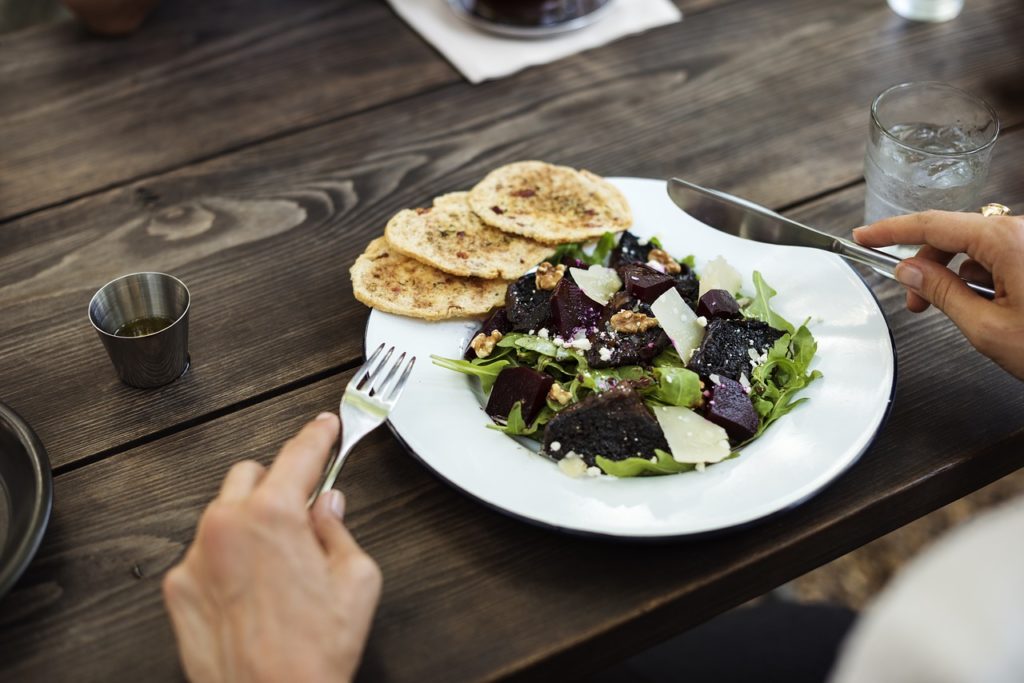 salad; diabetes and gastroparesis