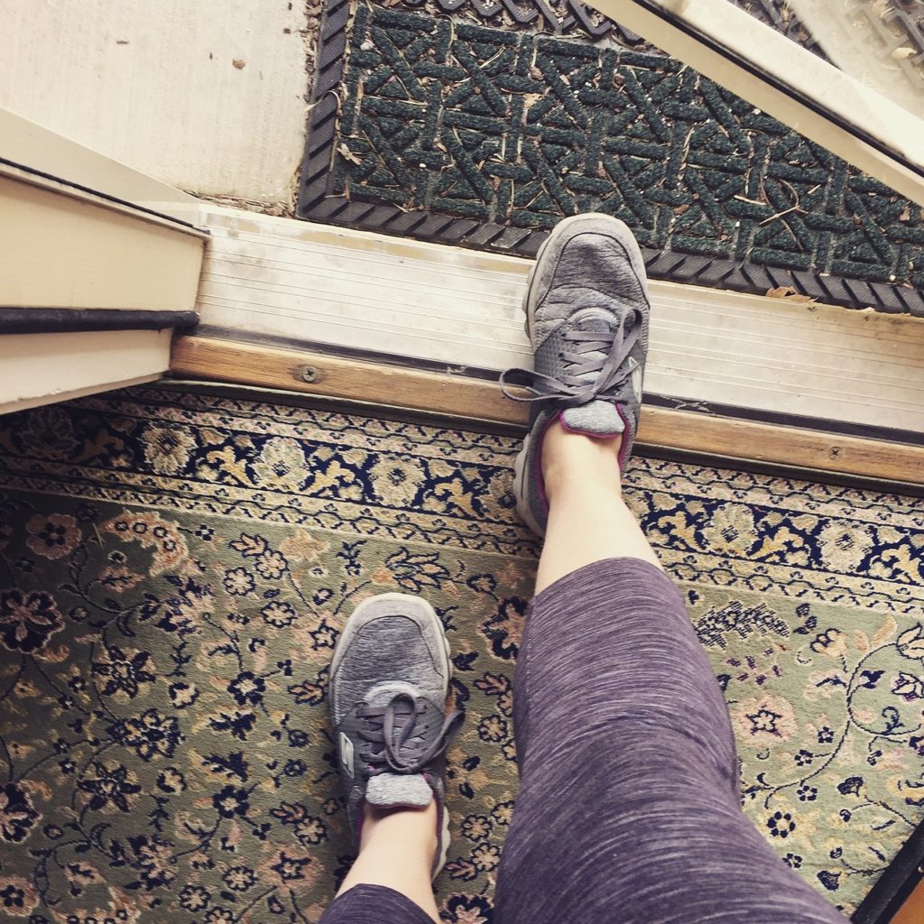 walking, tennis shoes, fitness resolutions